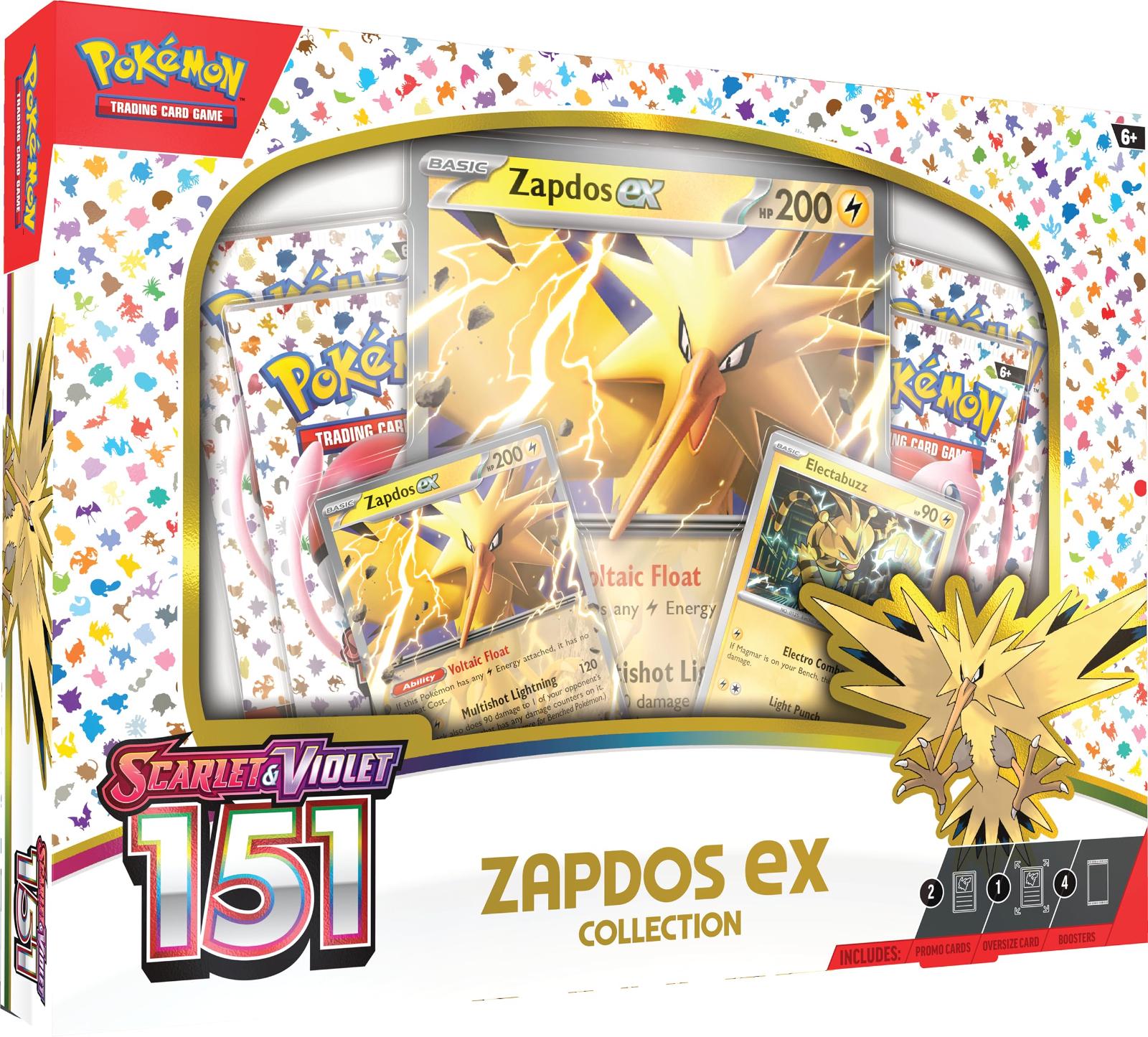 Pokemon Scarlet & Violet 151 Zapdos ex Collection box, factory sealed
