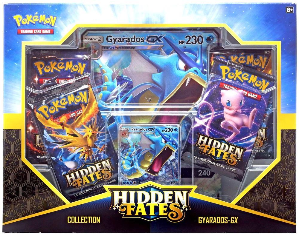 Pokemon Hidden Fates Gyarados GX Collection box, factory sealed (Sun & Moon)